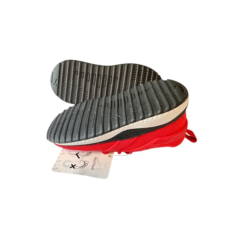 Puma Red Mesh Lace Up Athletic Sneakers‎ Kids Size 8C